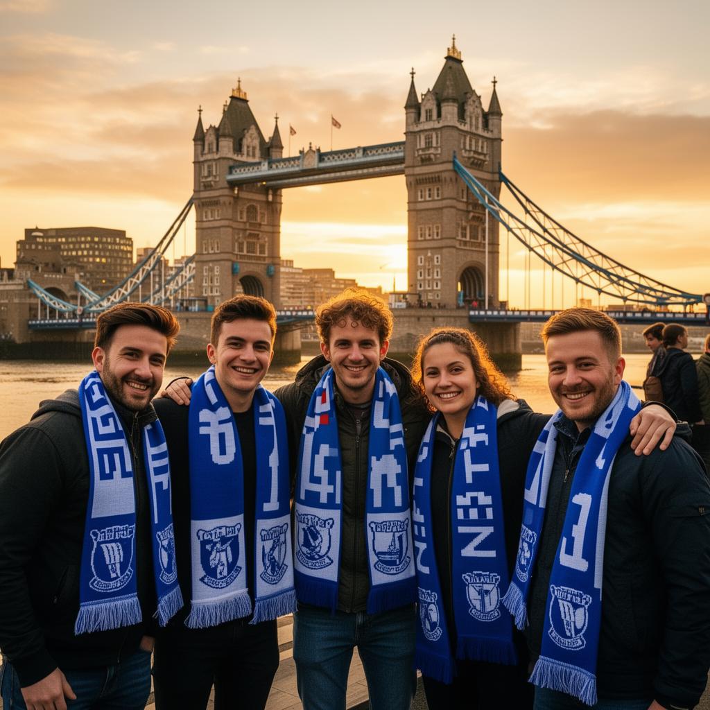 London Blues supporters in London, UK