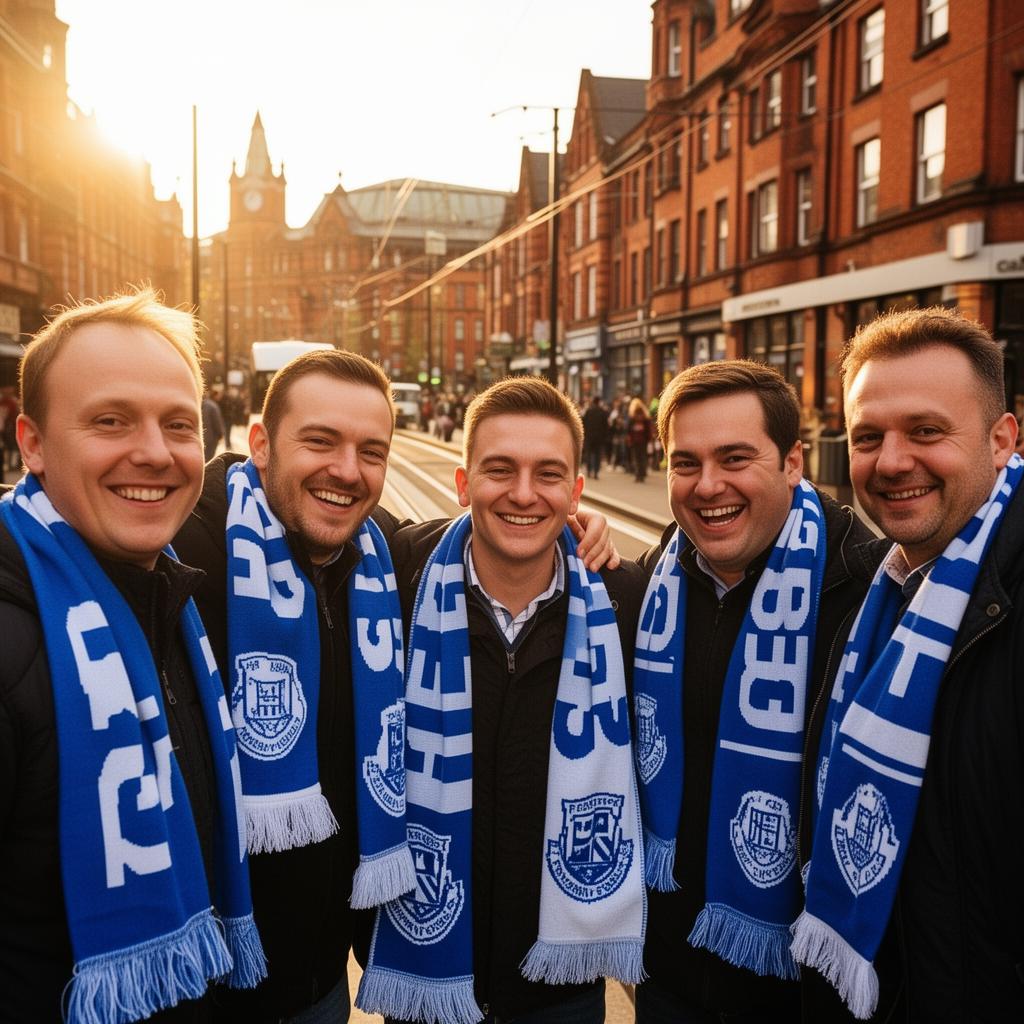 Manchester Tractor Boys supporters in Manchester, UK